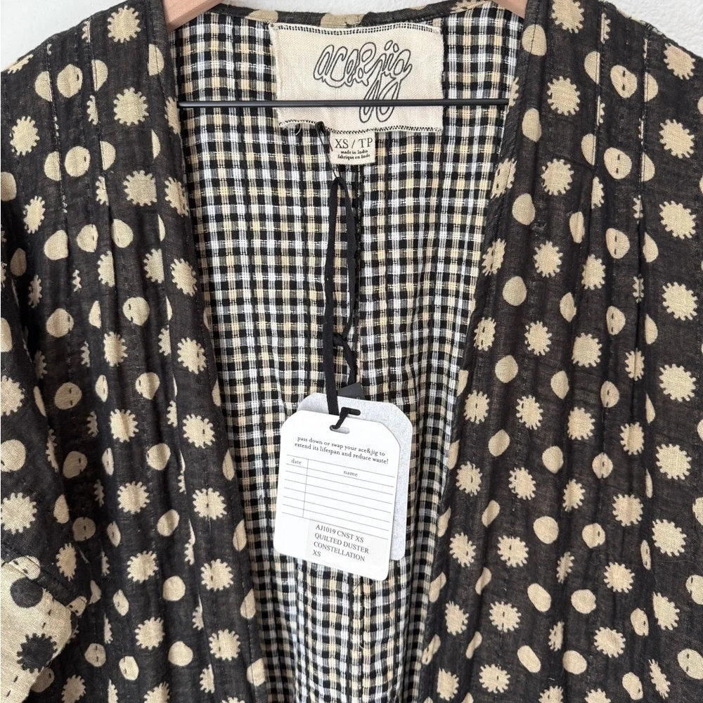 Ace & Jig Rare Reversible Quilted Duster in Constellation - XS - EUC with Tags